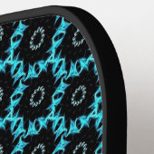 Electric Blue Mandala Pickleball Schläger (Linke Seite)
