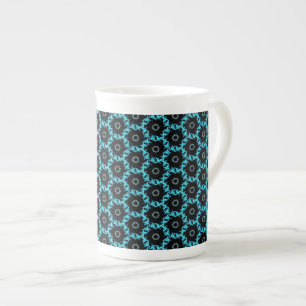 Electric Blue Mandala Porzellantasse