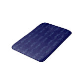 Electric Blue Neural Horizon Abstract Pattern Badematte (Schrägansicht)