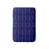 Electric Blue Neural Horizon Abstract Pattern Badematte (Vorderseite Vertikal)