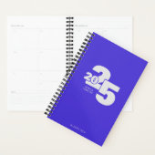 Electric Blue Overlapped Year Spiral Weekly Planer (Anzeige)