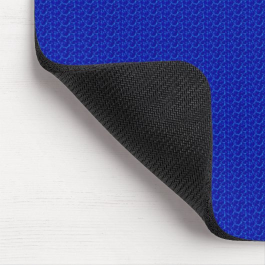 Electric Blue Pattern Mousepad (Ecke)