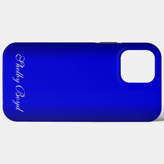 Electric Blue Personal Case-Mate iPhone Hülle (Rückseite (Horizontal))