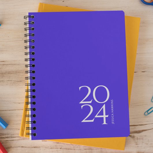 Electric Blue Personal Weekly Planer