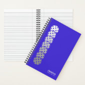 Electric Blue Pickleball Gradient Personal Notizblock (Innen)
