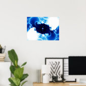 Electric Blue Poster (Heimbüro)