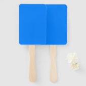 Electric Blue Rectangle Fan for Elegant Event Comf Fächer (Vorne und Hinten)