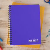 Electric Blue Rounded Modern Typografy Notizblock