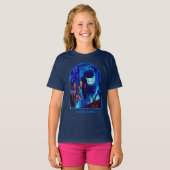 Electric Blue Siamese Cat Animal Art Personalized T-Shirt (Vorne ganz)