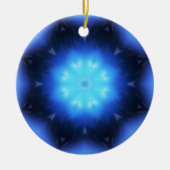 Electric Blue Star Keramik Ornament (Vorne)