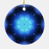 Electric Blue Star Keramik Ornament (Hinten)