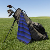 Electric Blue Stripe Golfhandtuch (Gras)