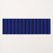 Electric Blue Stripe Yogamatte (Rückseite (Horizontal))