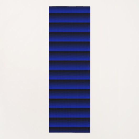 Electric Blue Stripe Yogamatte (Vorderseite)