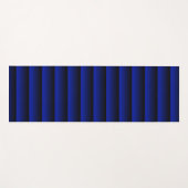 Electric Blue Stripe Yogamatte (Vorderseite (Horizontal))