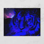 Electric Blue Tiger Postkarte (Vorderseite)