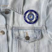 Electric Blue Yin Yang Button (Beispiel)