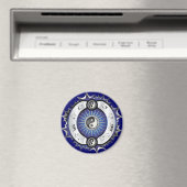 Electric Blue Yin Yang Magnet (In Situ (Geschirrspüler))