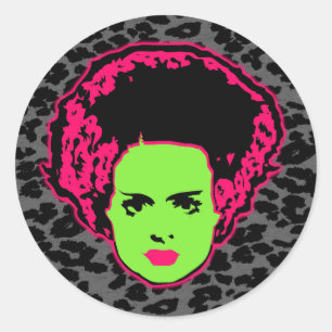 Electric Bride Runder Aufkleber