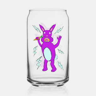 Electric Bunny - Niedliches Lila Kaninchen Dosenglas
