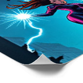 Electric Chaos Pop Art Poster (Ecke)