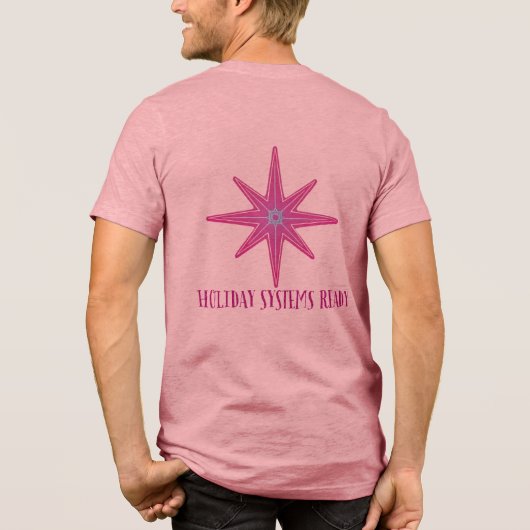 Electric Christmas Vibes Bella + Canvas Shirt (Rückseite)