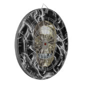 Electric Chrome Skull Dart Board Dartscheibe (Vorderseite Links)