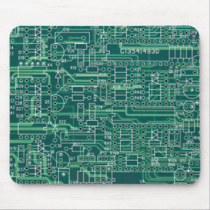 Electric circuit layout mousepad
