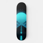 Electric Cruise Synthwave  Skateboard (Vorderseite)