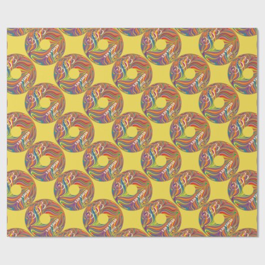 Electric Daisy Carnival Record Geschenkpapier (Flach)