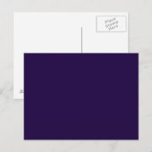 Electric Deep Purple Personalized Trend Color Postkarte (Vorne/Hinten)