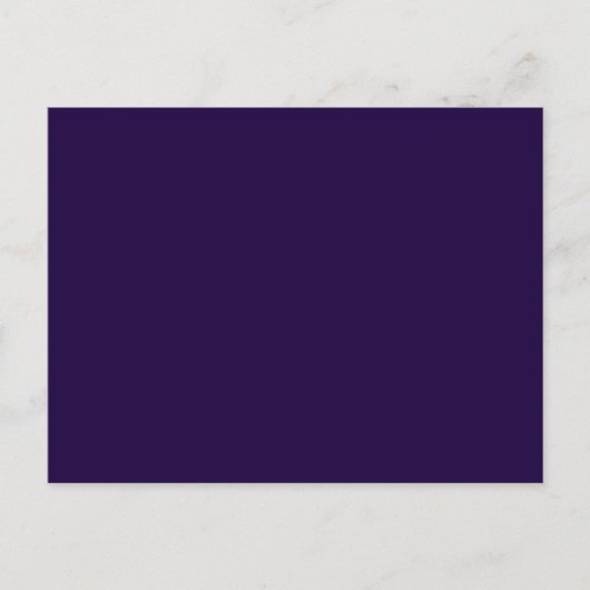Electric Deep Purple Personalized Trend Color Postkarte (Vorderseite)