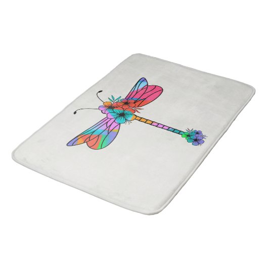 Electric Dragonfly A Bath Mat Badematte (Schrägansicht)
