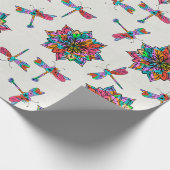 Electric Dragonfly A Geschenkpapier (Ecke)