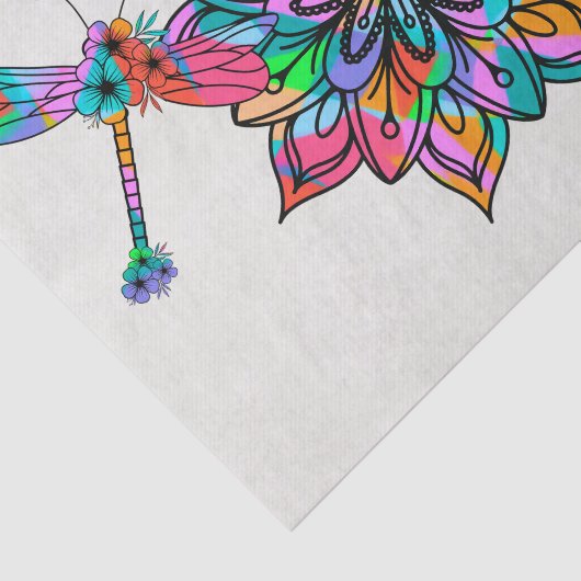 Electric Dragonfly A Seidenpapier (Ausschnitt)