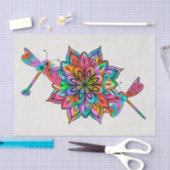 Electric Dragonfly A Seidenpapier (Handwerk)