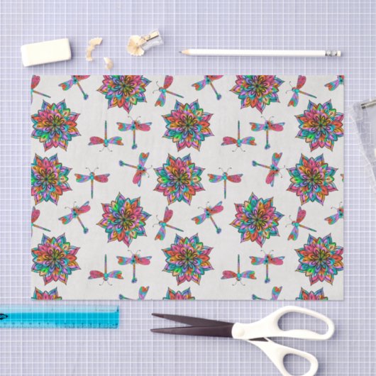 Electric Dragonfly B Seidenpapier (Handwerk)