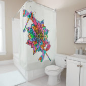 Electric Dragonfly Ein Duschvorhang (Beispiel)