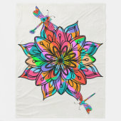 Electric Dragonfly Fleecedecke (Vorderseite)