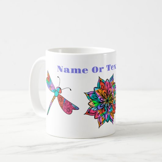 Electric Dragonfly Kaffeetasse (Vorderseite Links)