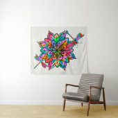 Electric Dragonfly Wandteppich (Beispiel (Horizontal))