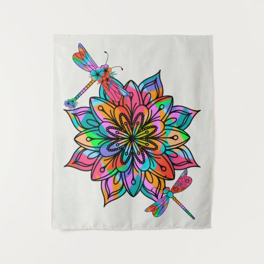 Electric Dragonfly Wandteppich (Vorderseite)