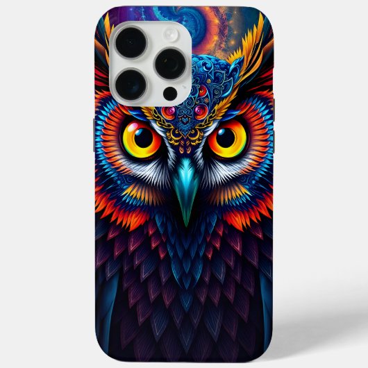 Electric Dream Owl Case-Mate iPhone Hülle (Rückseite)