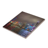 Electric Dreams - Futuristic Shanghai Skyline, A C Fliese (Seite)