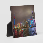 Electric Dreams - Futuristic Shanghai Skyline, A C Fotoplatte (Vorderseite)