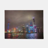 Electric Dreams - Futuristic Shanghai Skyline, A C Fußmatte (Vorderseite)