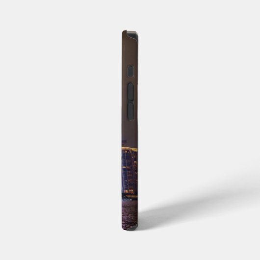 Electric Dreams - Futuristic Shanghai Skyline, A C iPhone Hülle (Linke Seite)