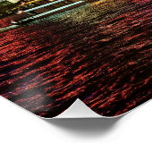 Electric Dreams - Futuristic Shanghai Skyline, A C Poster (Ecke)