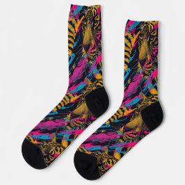 Electric Dschungel - Fierce Psychedelic Tiger Socken