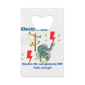 Electric EEL Can Generate 600 Volts Geldbeutel Flaschenöffner (Rückseite)